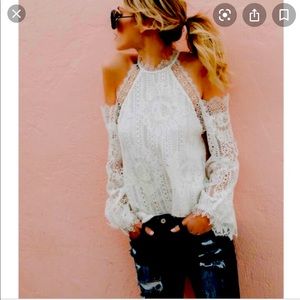 WORN ONCE! Vici Collection Lace Off the Shoulder